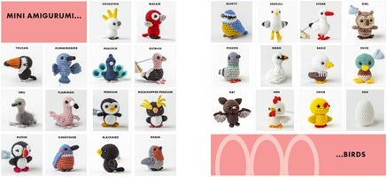 MINI AMIGURUMI BIRDS: 25 TINY FLYING CREATURES TO CROCHET - ABBONDIO. SARAH